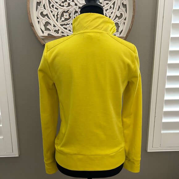 Lauren Ralph Lauren Active Ladies Yellow Zip Track Jacket Logo XS Lightweight - Picture 3 of 9